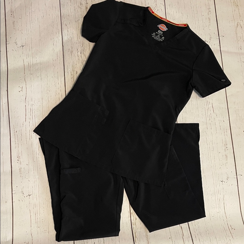 Dickies Black Medical Scrub Set